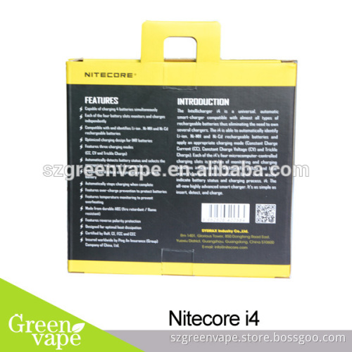 Stock shipping i4 charger for 18350 / 18650 battery nitecore i4 charger